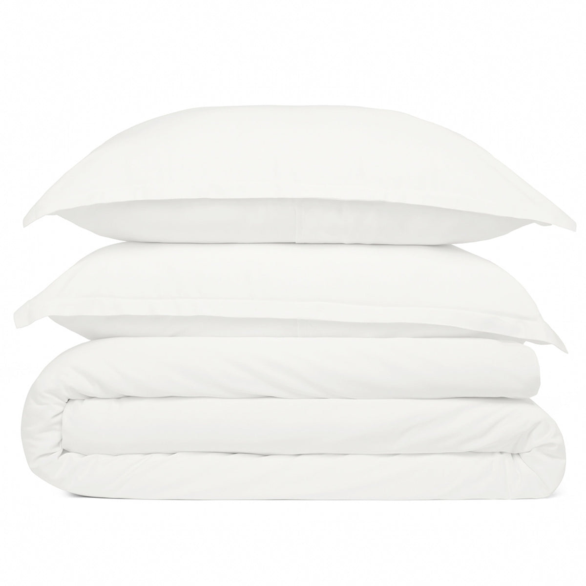 Cosy House Collection 100% Bamboo Duvet Cover Set in White