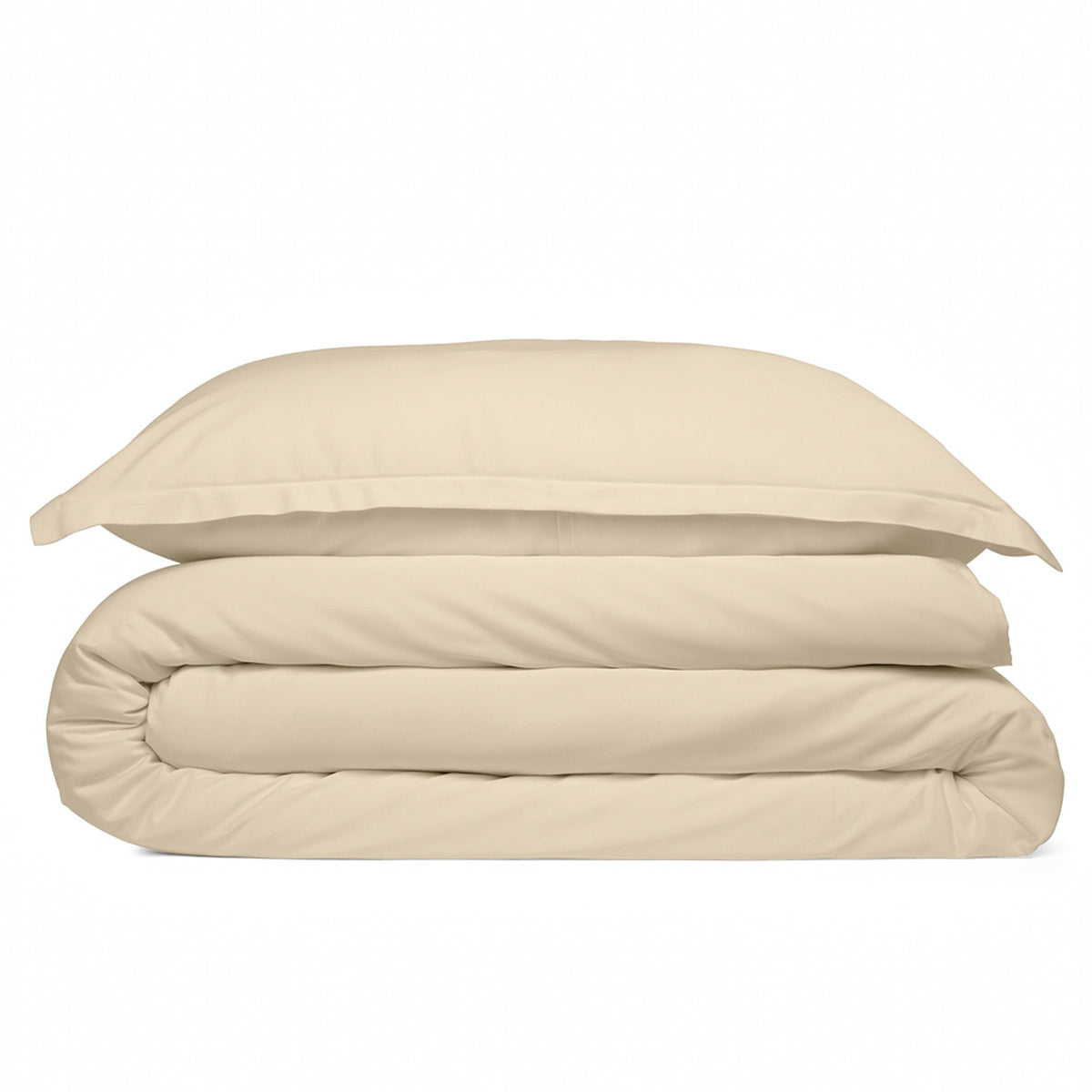 Cosy House Collection 100% Bamboo Duvet Cover Set in Cream - view 2