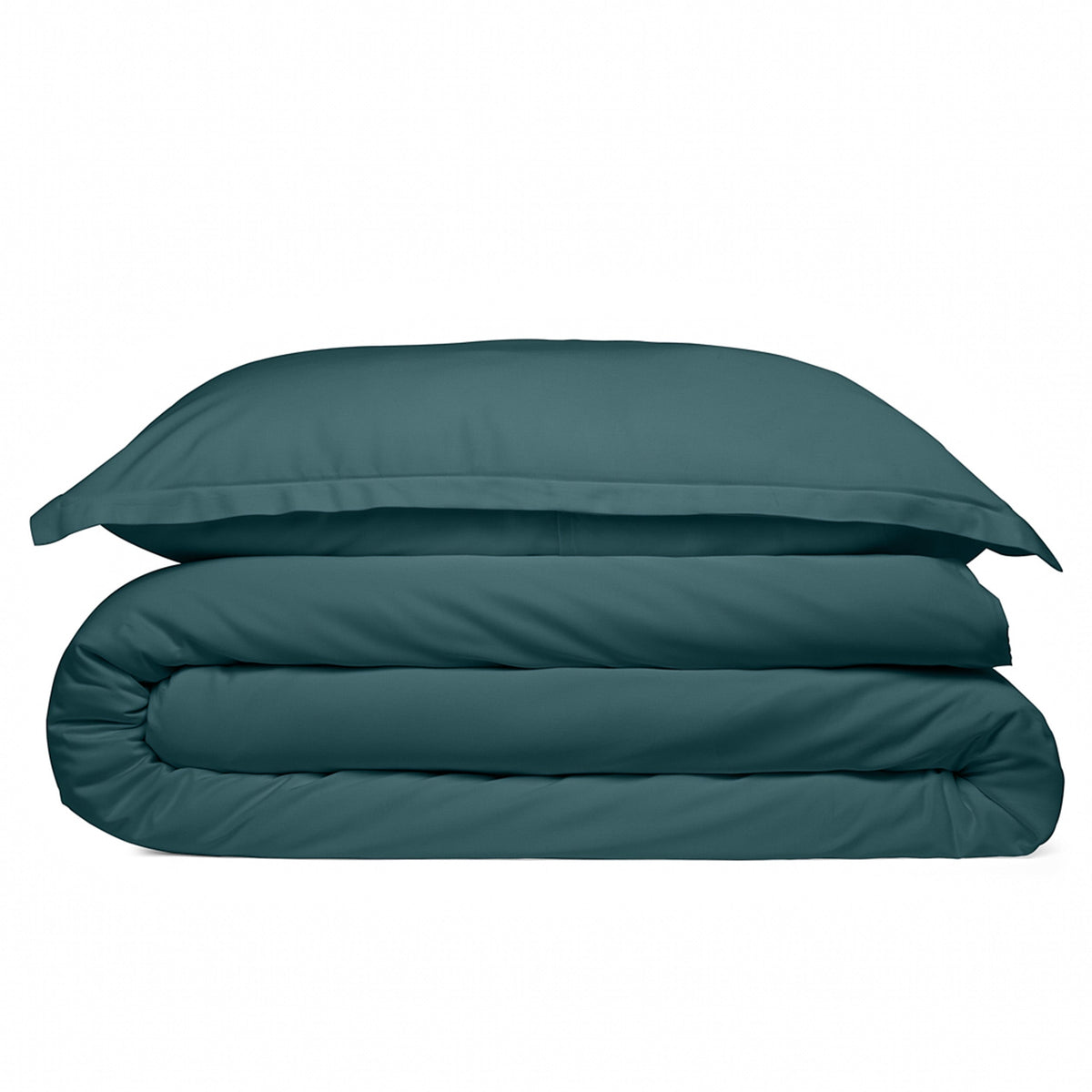 Cosy House Collection 100% Bamboo Duvet Cover Set in Dark Teal - view 2