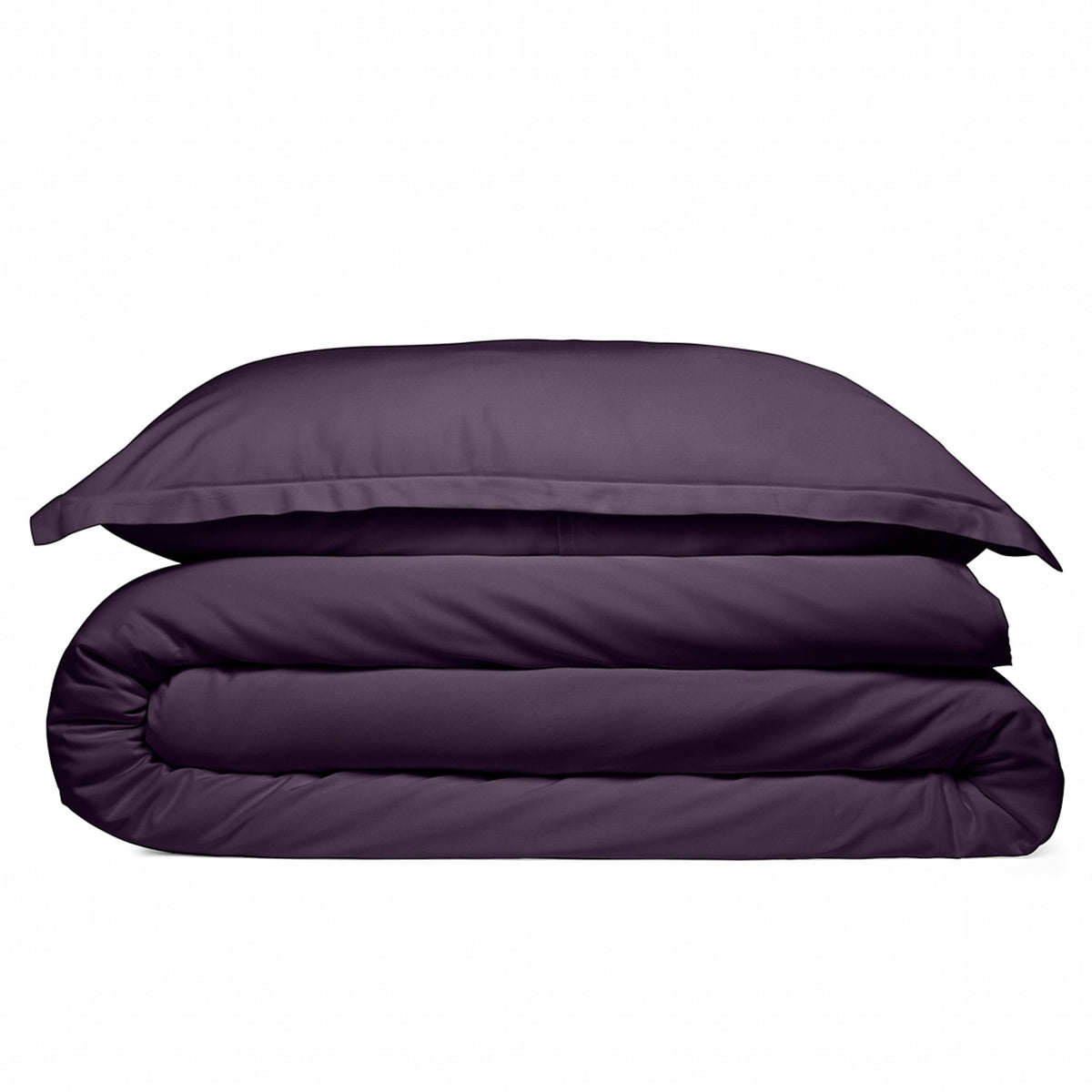 Cosy House Collection 100% Bamboo Duvet Cover Set in Purple - view 2