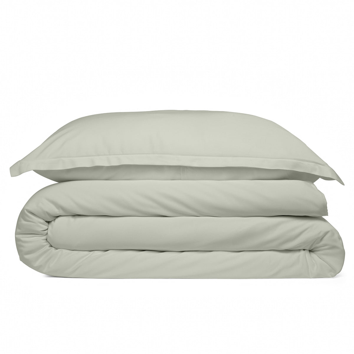 Cosy House Collection 100% Bamboo Duvet Cover Set in Silver - view 2