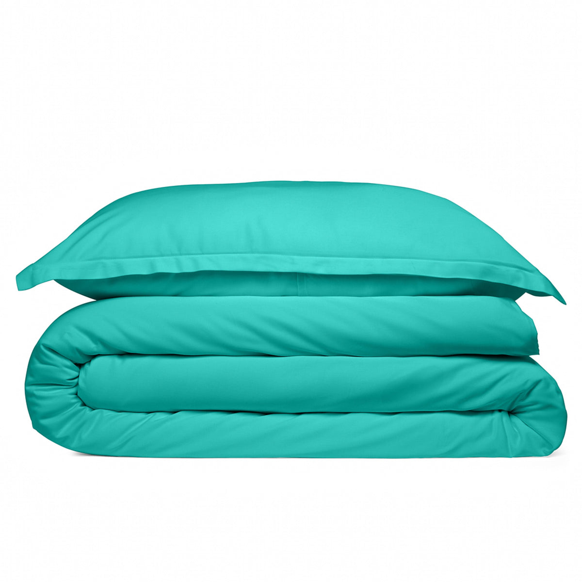 Cosy House Collection 100% Bamboo Duvet Cover Set in Turquoise - view 2