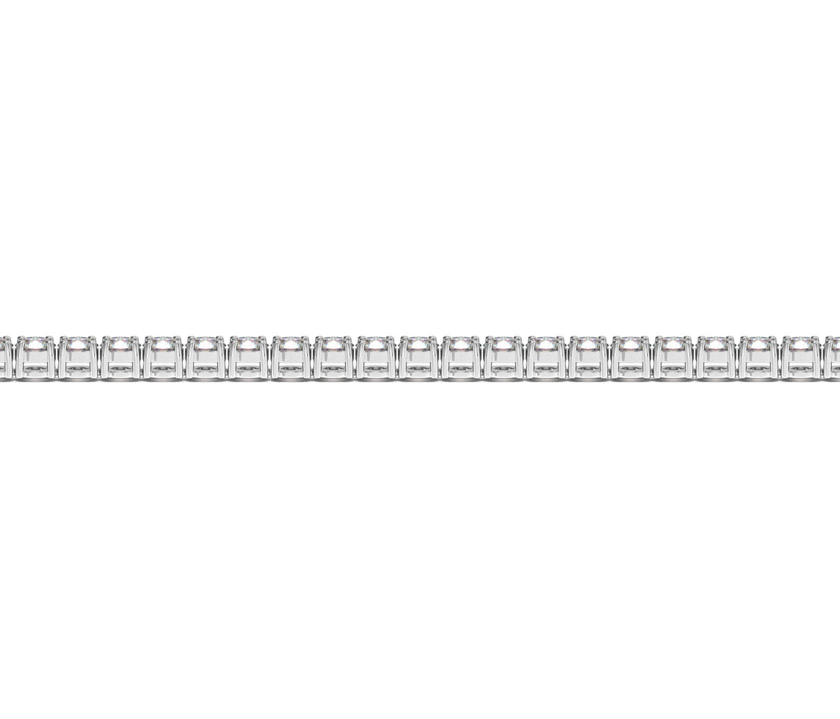 Lab Grown Round Diamond Tennis Bracelet in 14k White Gold (4 cctw F/G VS2/SI1)