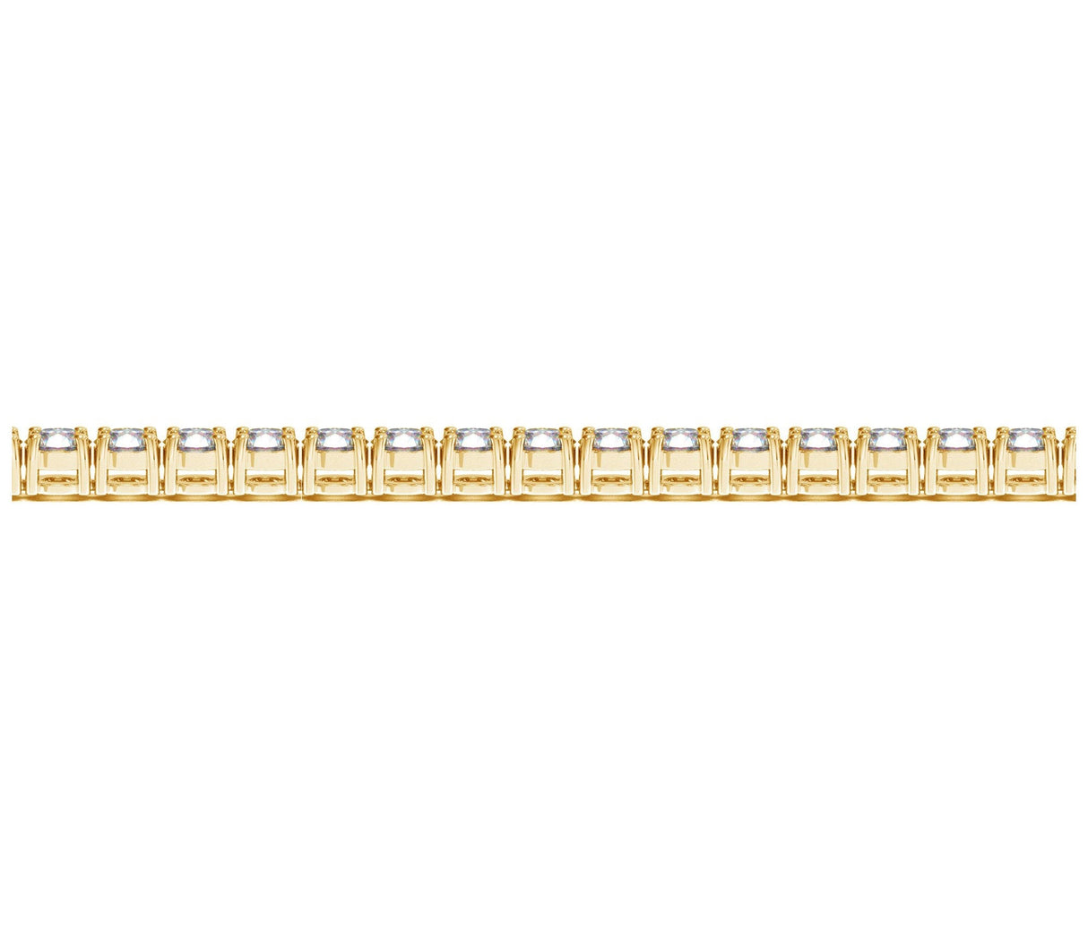 Lab Grown Round Diamond Tennis Bracelet in 14k Yellow Gold (8 cctw F/G VS2/SI1)