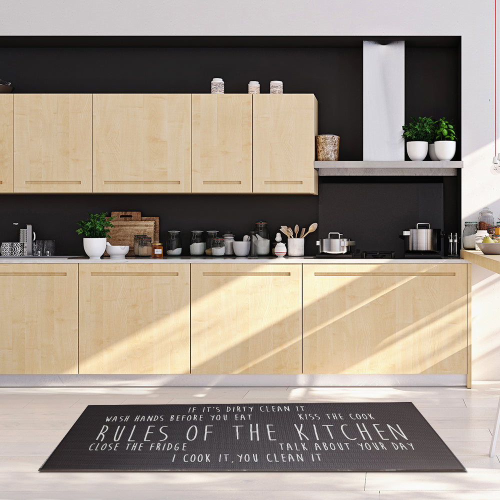 Rules of the Kitchen 20" X 55" Anti-Fatigue Kitchen Runner Mat