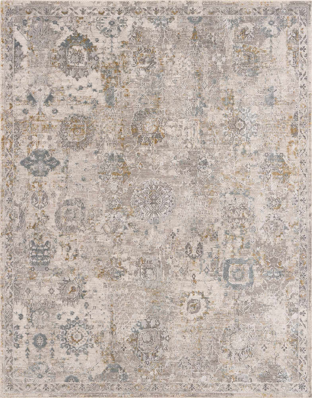 Alroy Textured Rug with Fringes