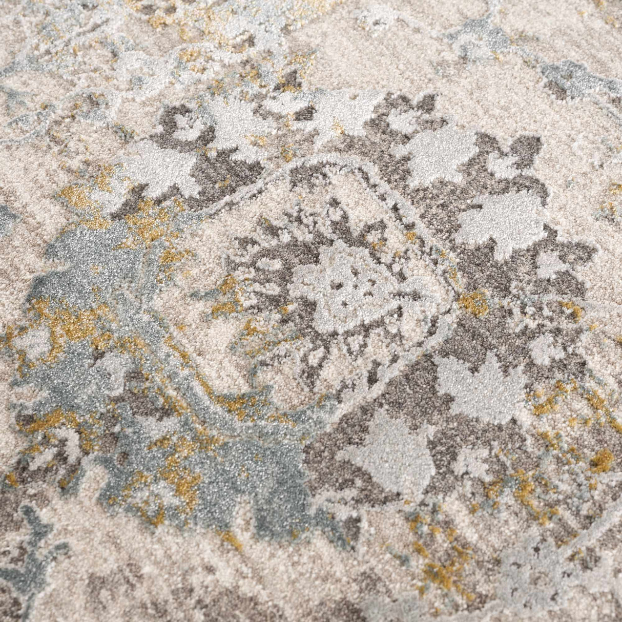 Alroy Textured Rug with Fringes