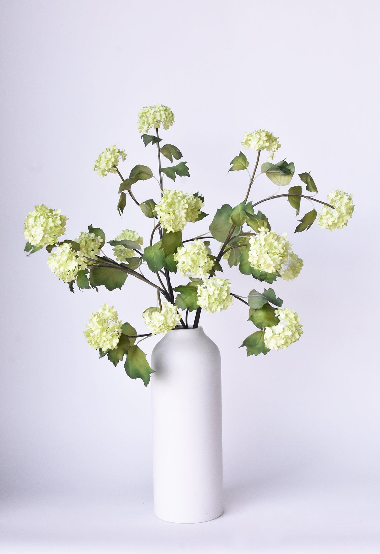 30" Faux Green Snowball Hydrangea Stem