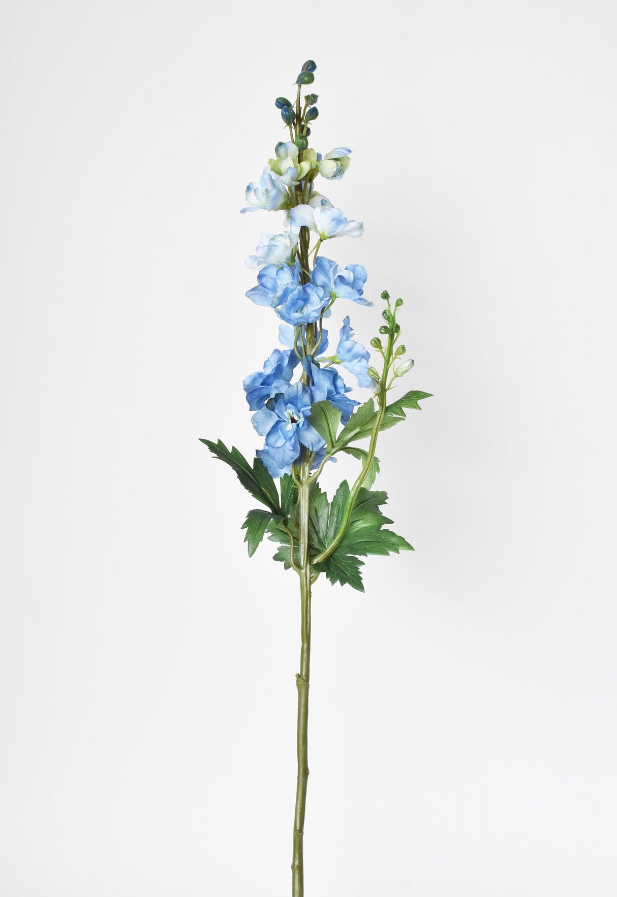 35" Faux Light Blue Delphinium Stem