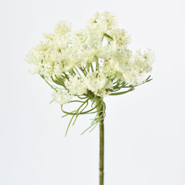 23" Faux White Queen Anne's Lace Stem