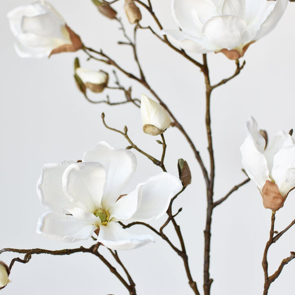 40" Faux Magnolia Branch Stem