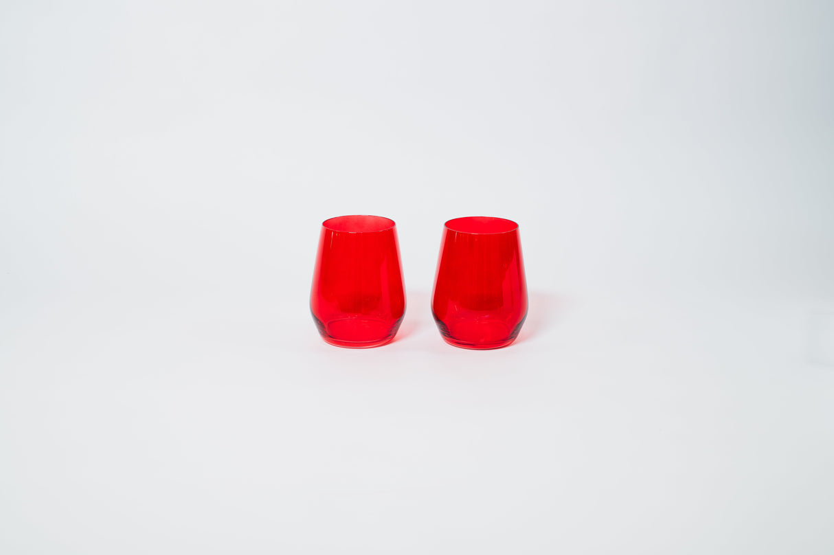 Cherry Red - Colored Wine Glass