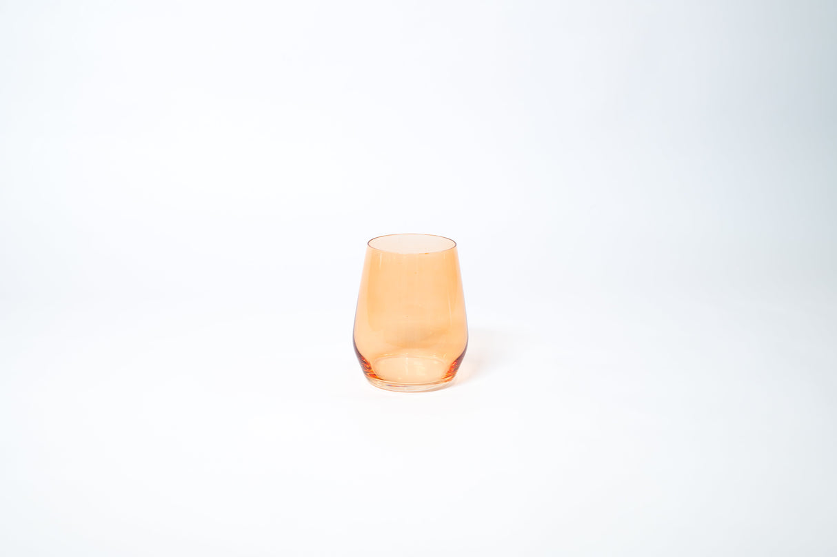 Creamsicle - Colored Wine Glass