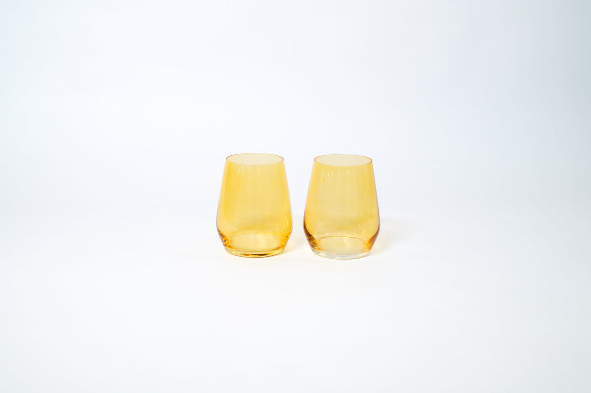 Sunshine Yellow - Colored Wine Glass