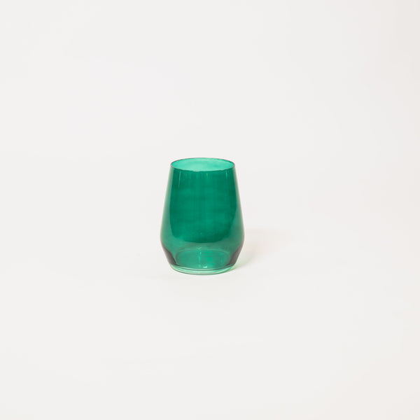 Emerald Green - Stemless Colored Wine Glass