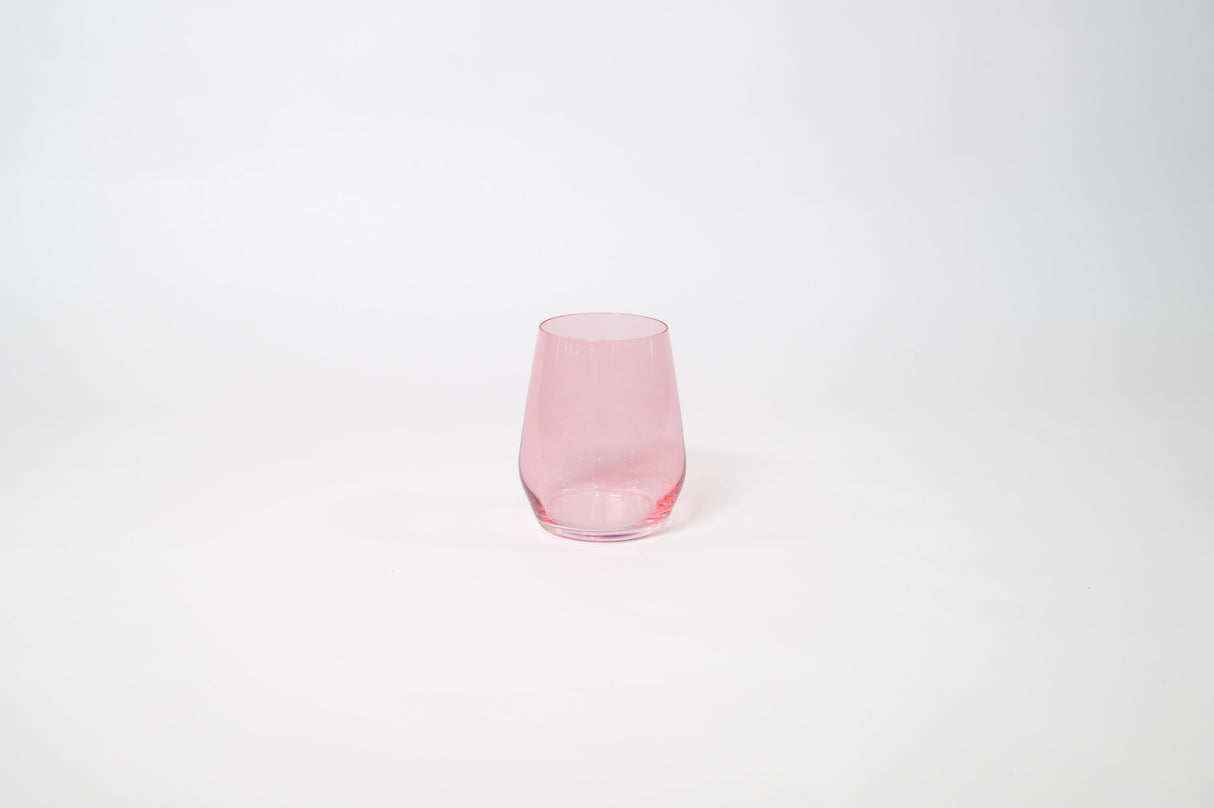 Bubblegum Pink - Stemless Colored Wine Glass