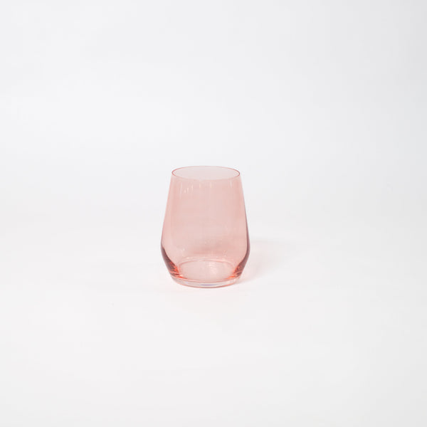 Tickle Me Pink - Stemless Colored Wine Glass