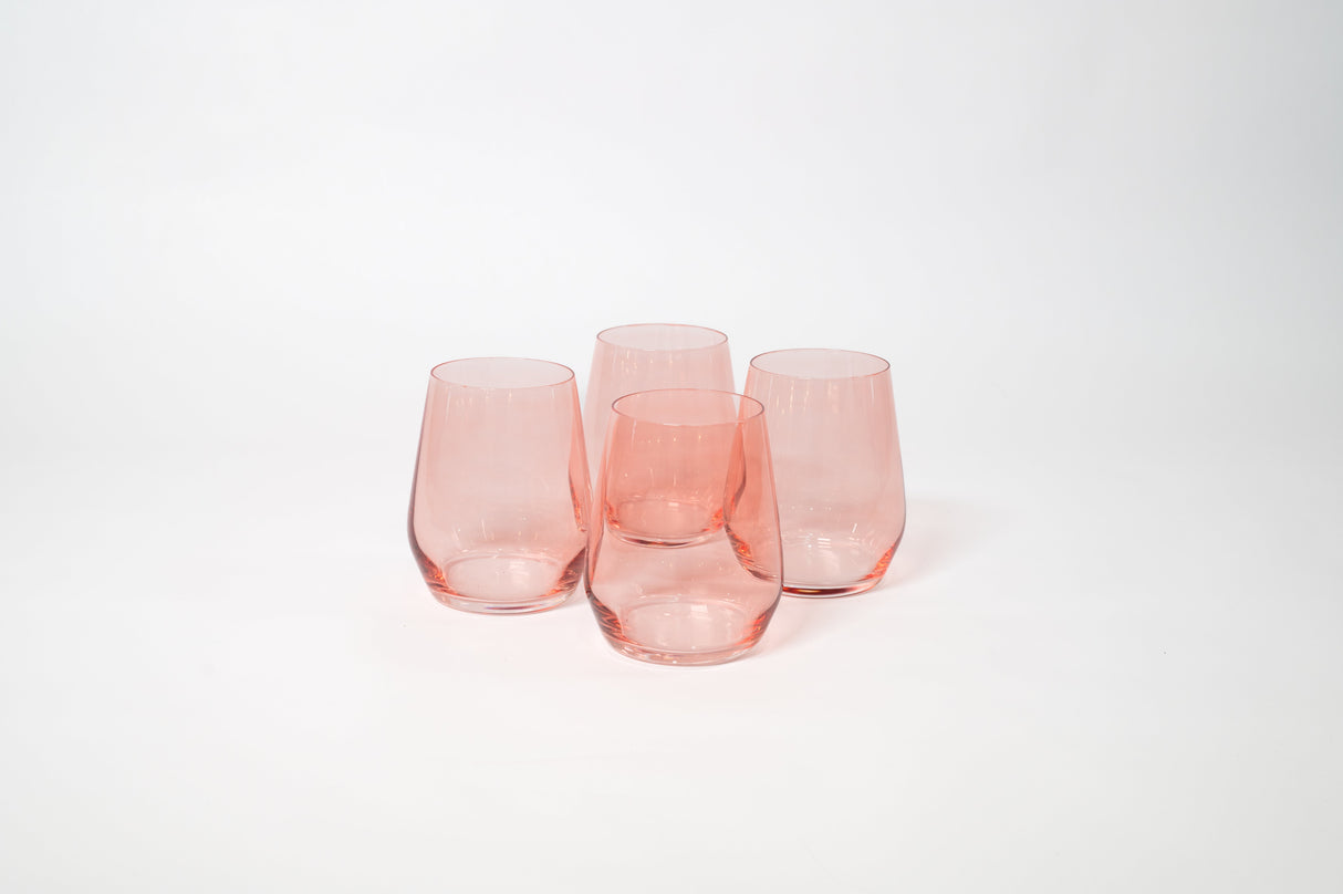 Tickle Me Pink - Colored Wine Glass