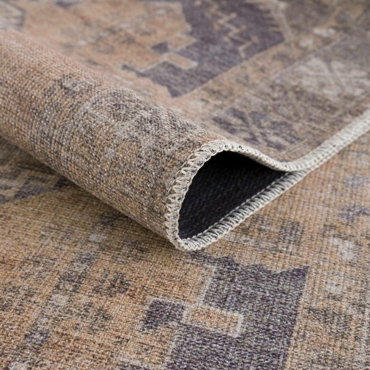 Carrabelle Peach Washable Area Rug - Clearance
