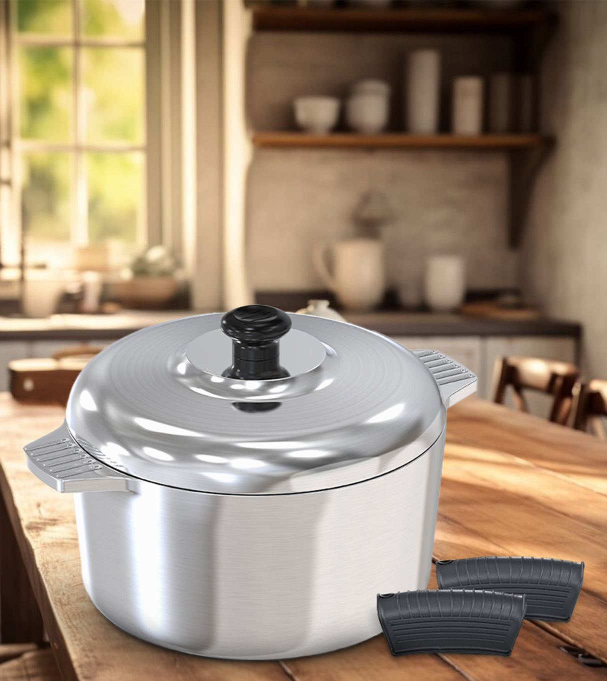 5 Quarts Round Dutch Oven with Lid