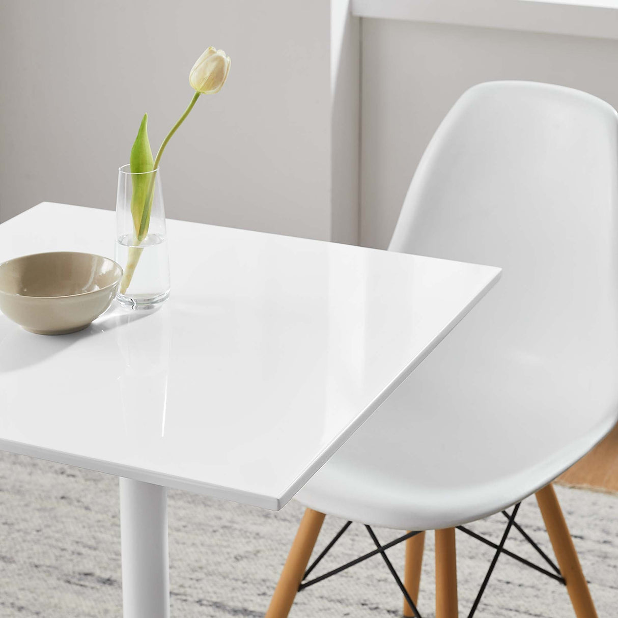 Lippa 24" Square Wood Dining Table by Modway