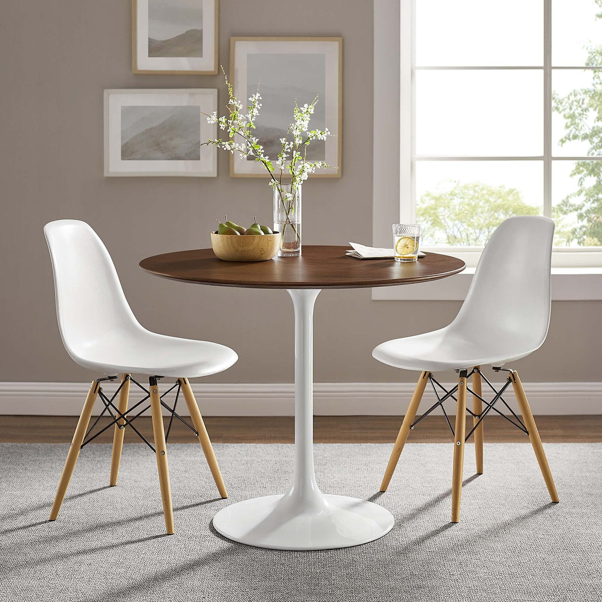 Lippa 36" Round Wood Dining Table by Modway