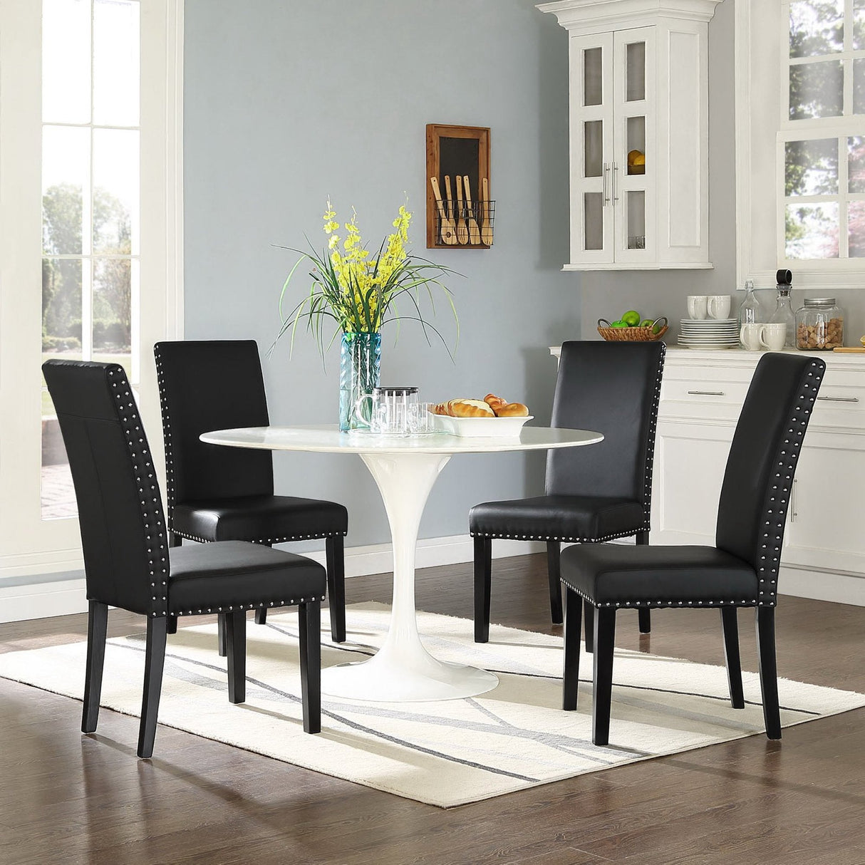 Parcel Dining Faux Leather Side Chair by Modway