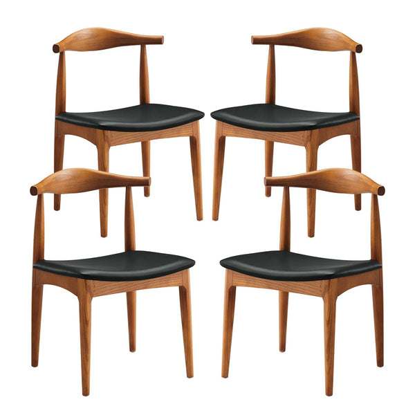 Tracy Wood Dining Chairs Set of 4 by Modway