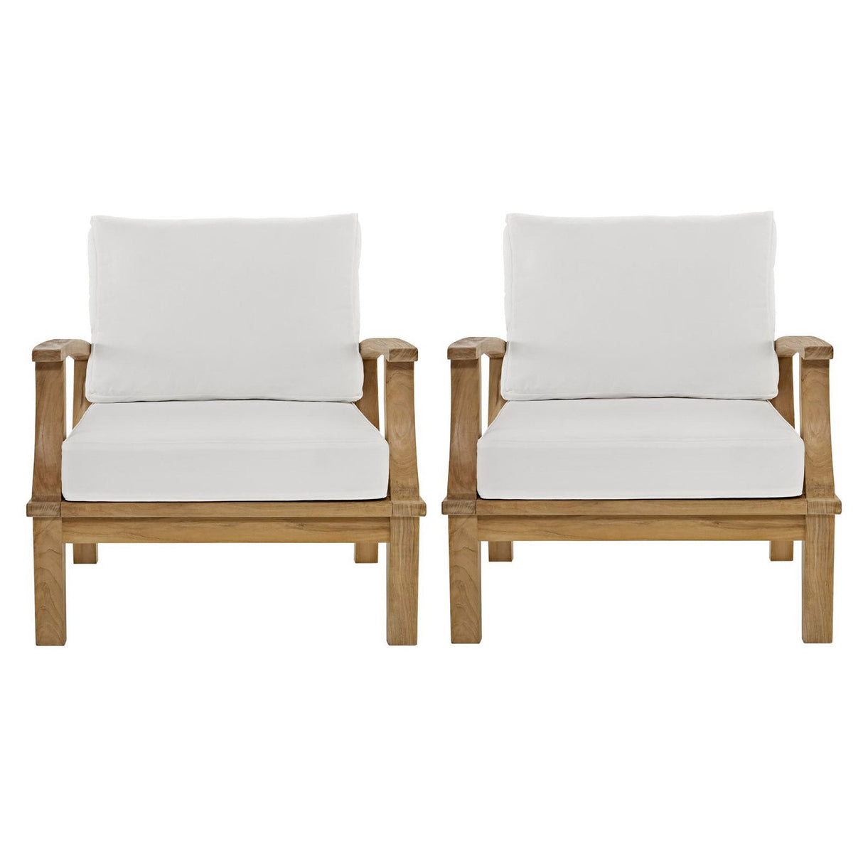 Marina 2 Piece Outdoor Patio Teak Set by Modway