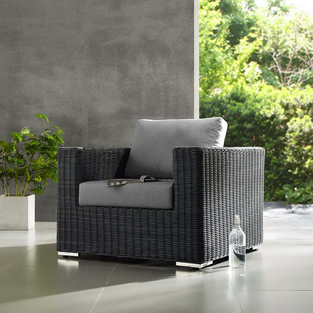 Summon Outdoor Patio Fabric Sunbrella Armchair by Modway