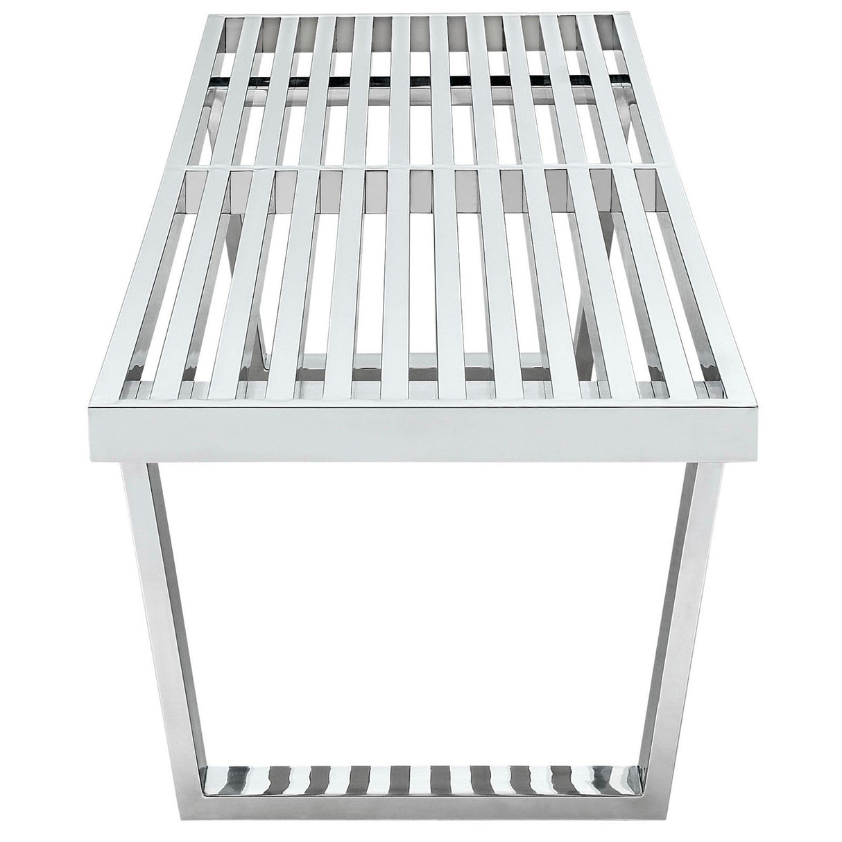 Sauna 5' Stainless Steel Bench by Modway Mid-Century Modern