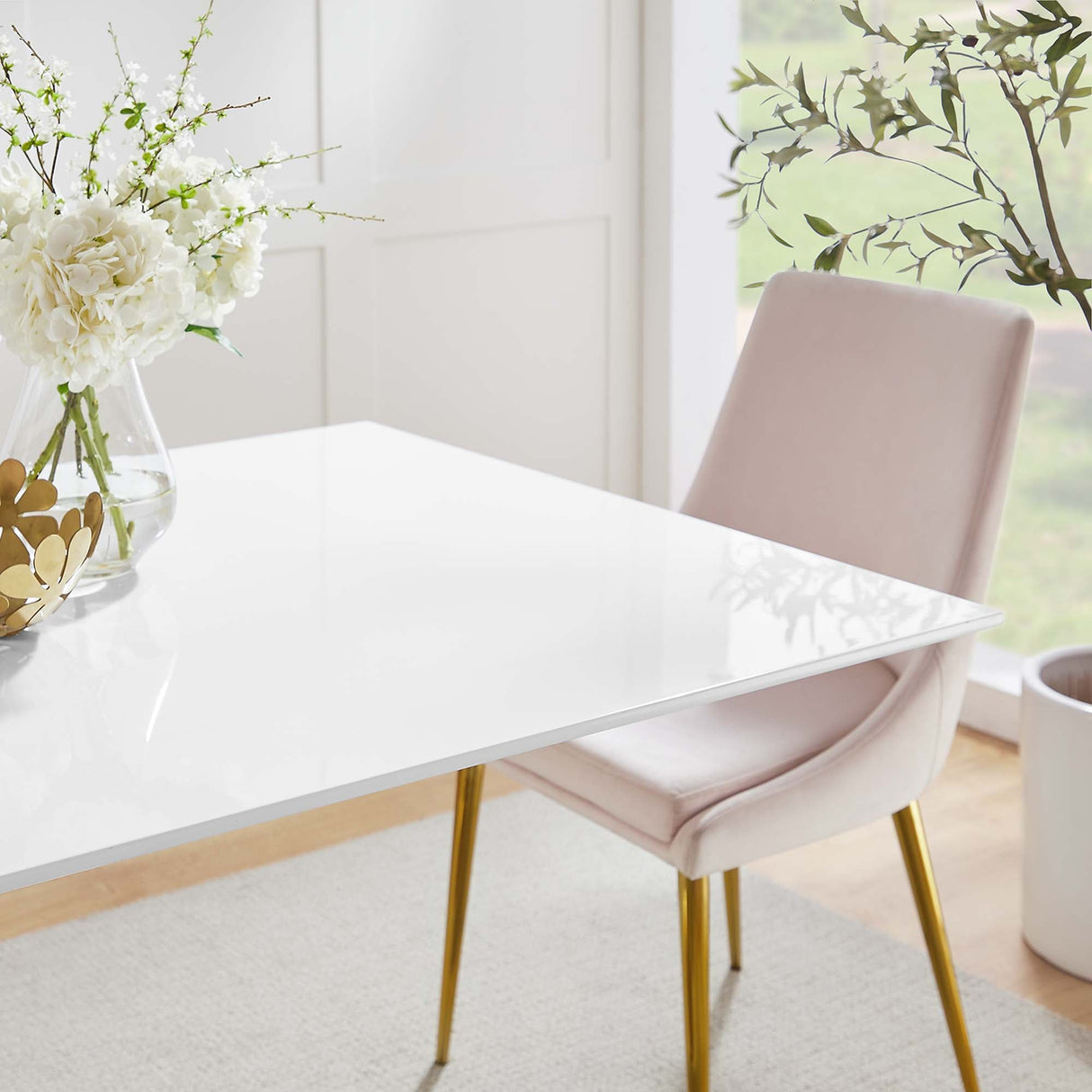 Lippa 60" Rectangular Wood Dining Table by Modway