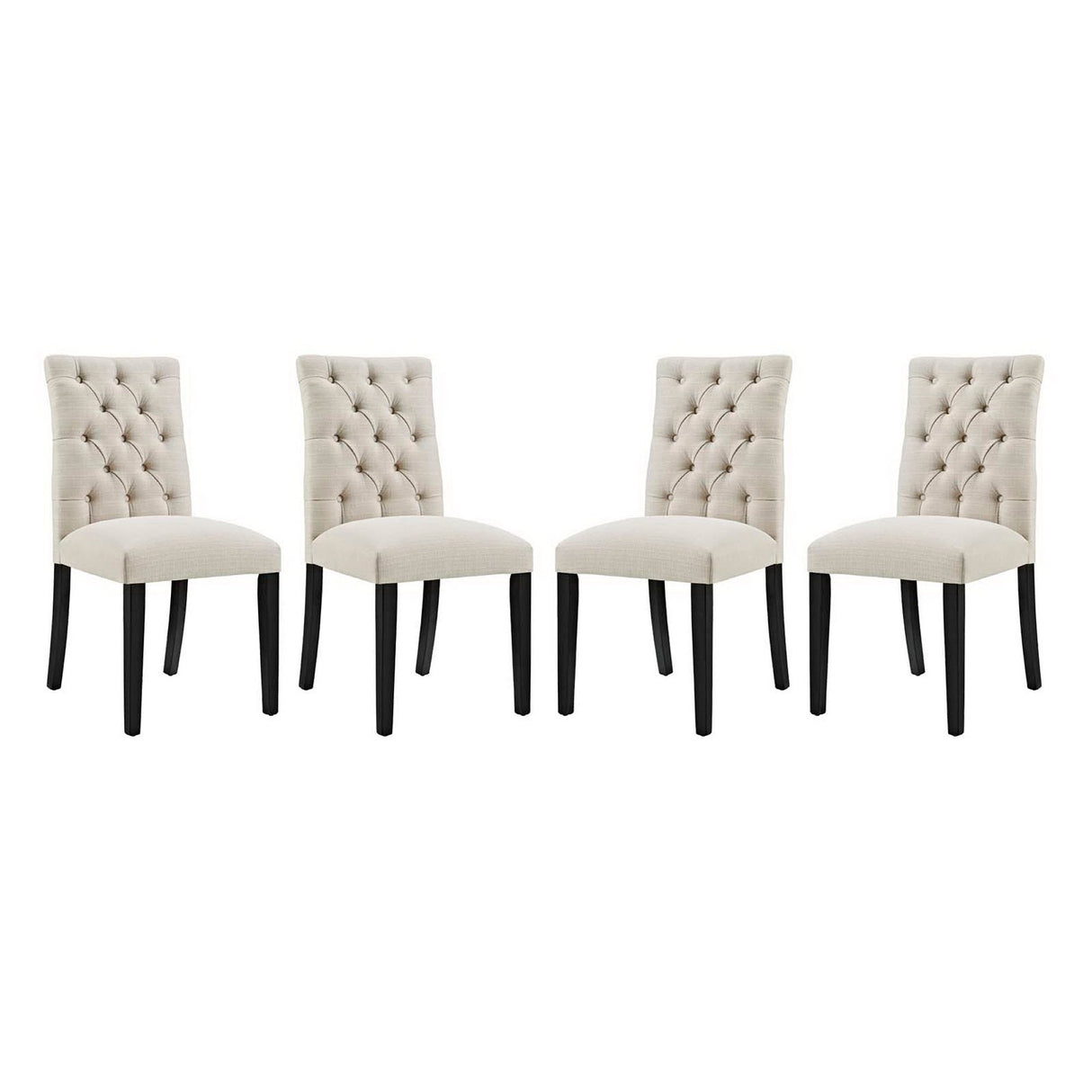 Duchess Fabric Dining Chair Set of 4 by Modway