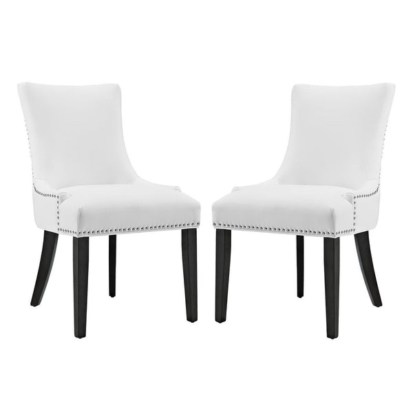 Marquis Faux Leather Dining Chair Set of 2 by Modway