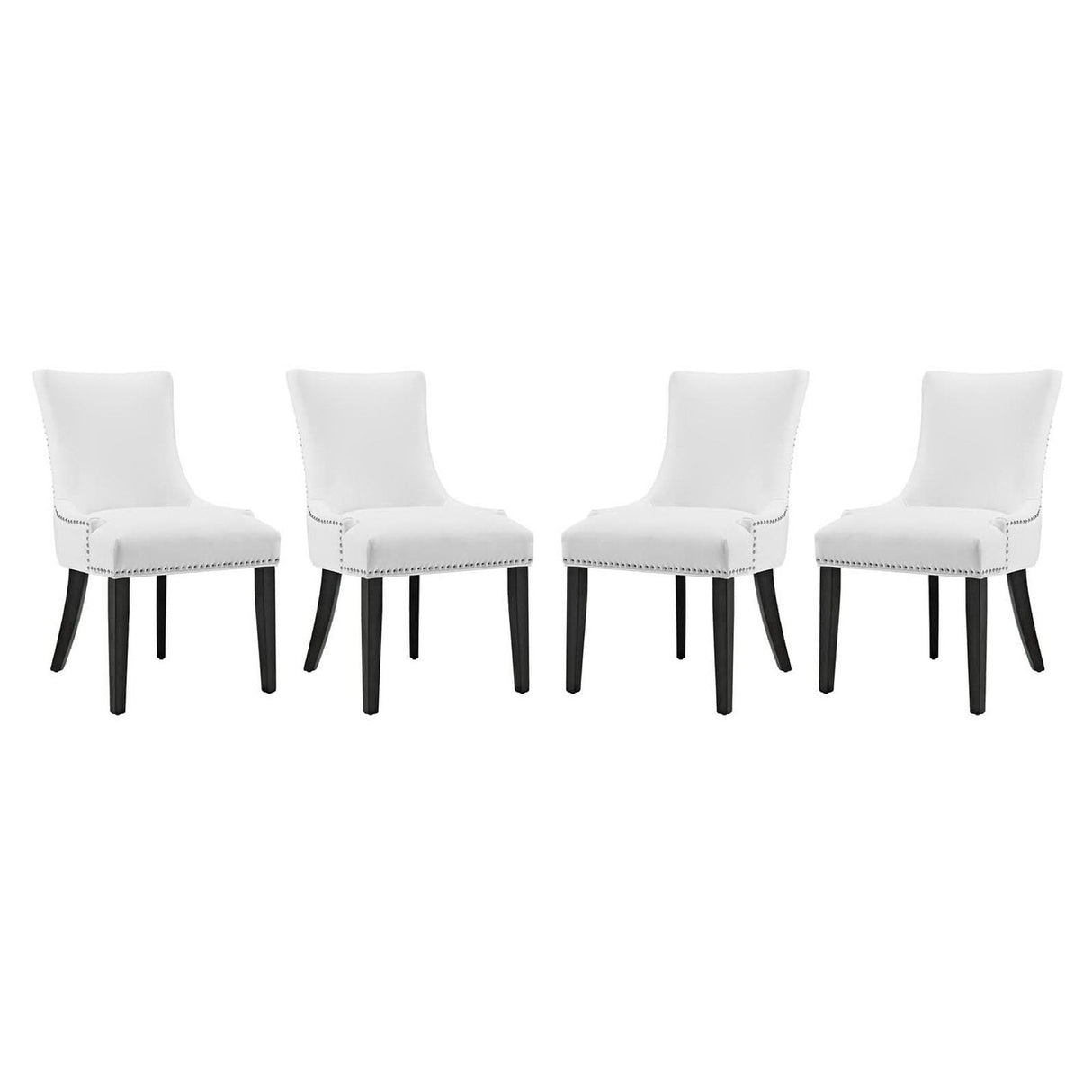 Marquis Faux Leather Dining Chair Set of 4 by Modway