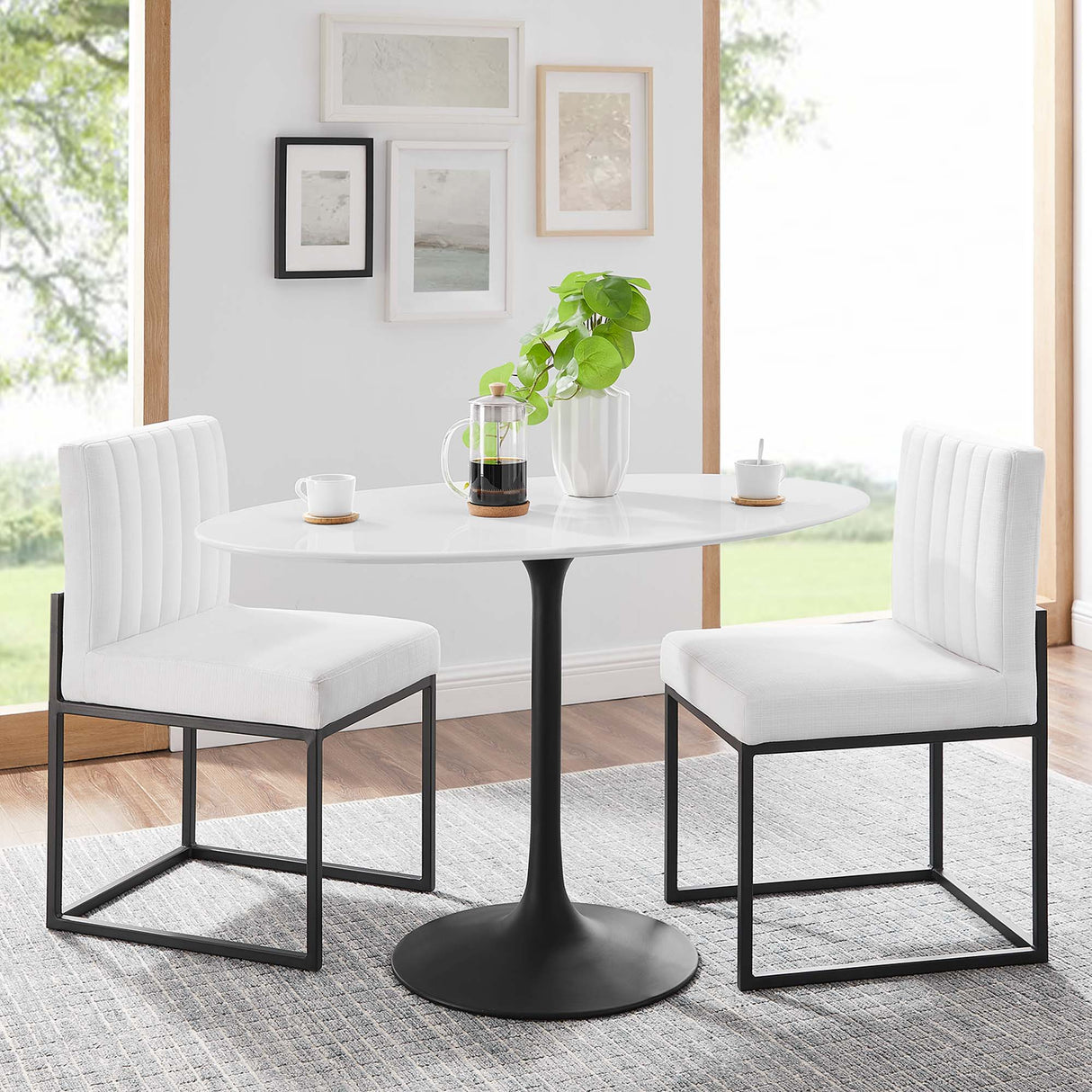 Lippa 48" Oval Wood Dining Table by Modway
