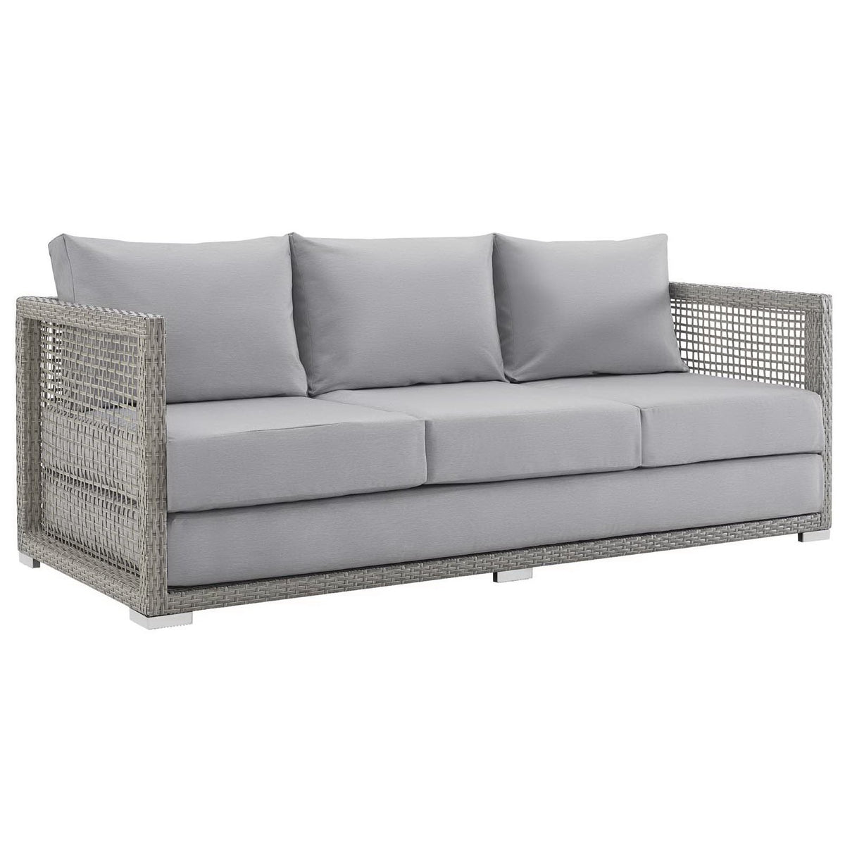 Aura 4 Piece Outdoor Patio Wicker Rattan Set by Modway