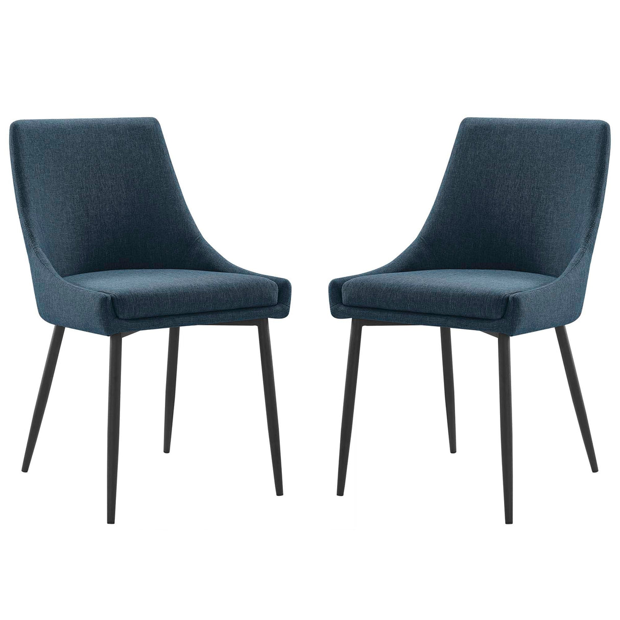 Viscount Upholstered Fabric Dining Chairs - Set of 2 by Modway