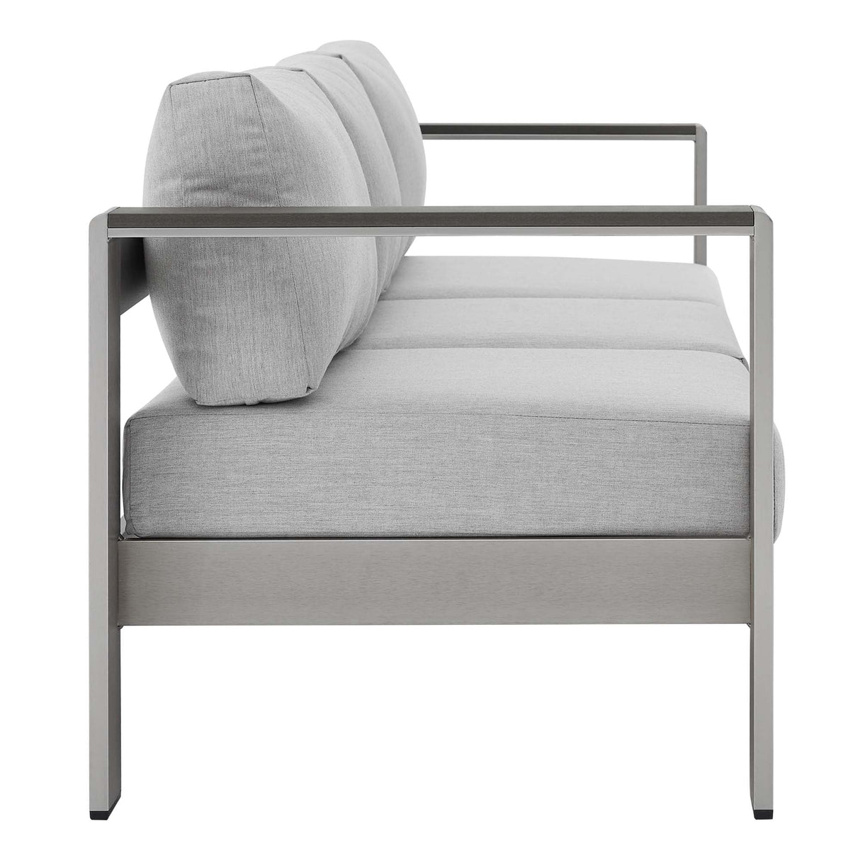Shore 4 Piece Sunbrella Fabric Outdoor Patio Aluminum Set by Modway