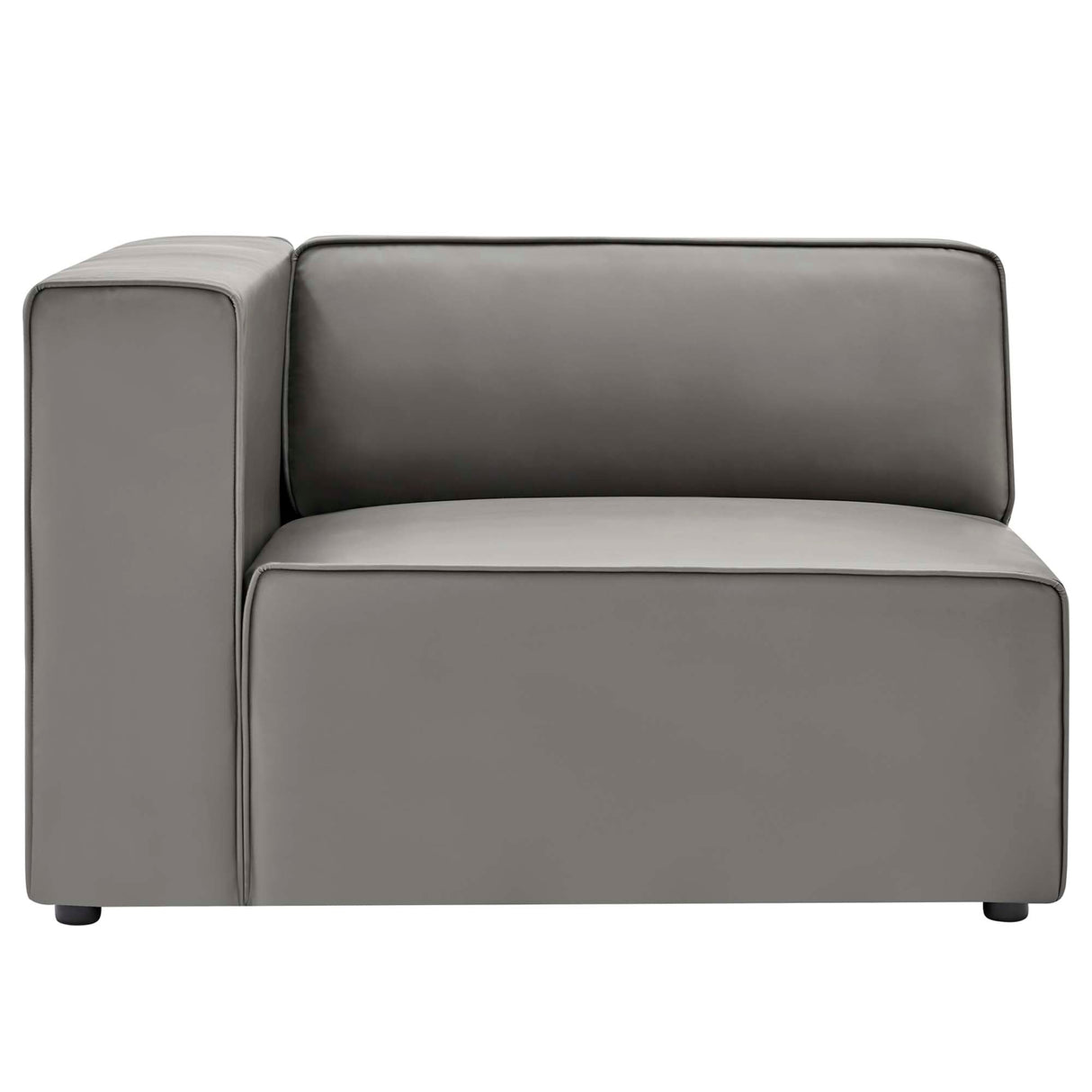 Mingle 2-Piece Vegan Leather Sectional Sofa Loveseat by Modway