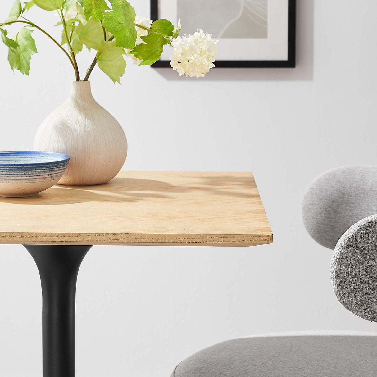 Lippa 24" Square Wood Dining Table by Modway