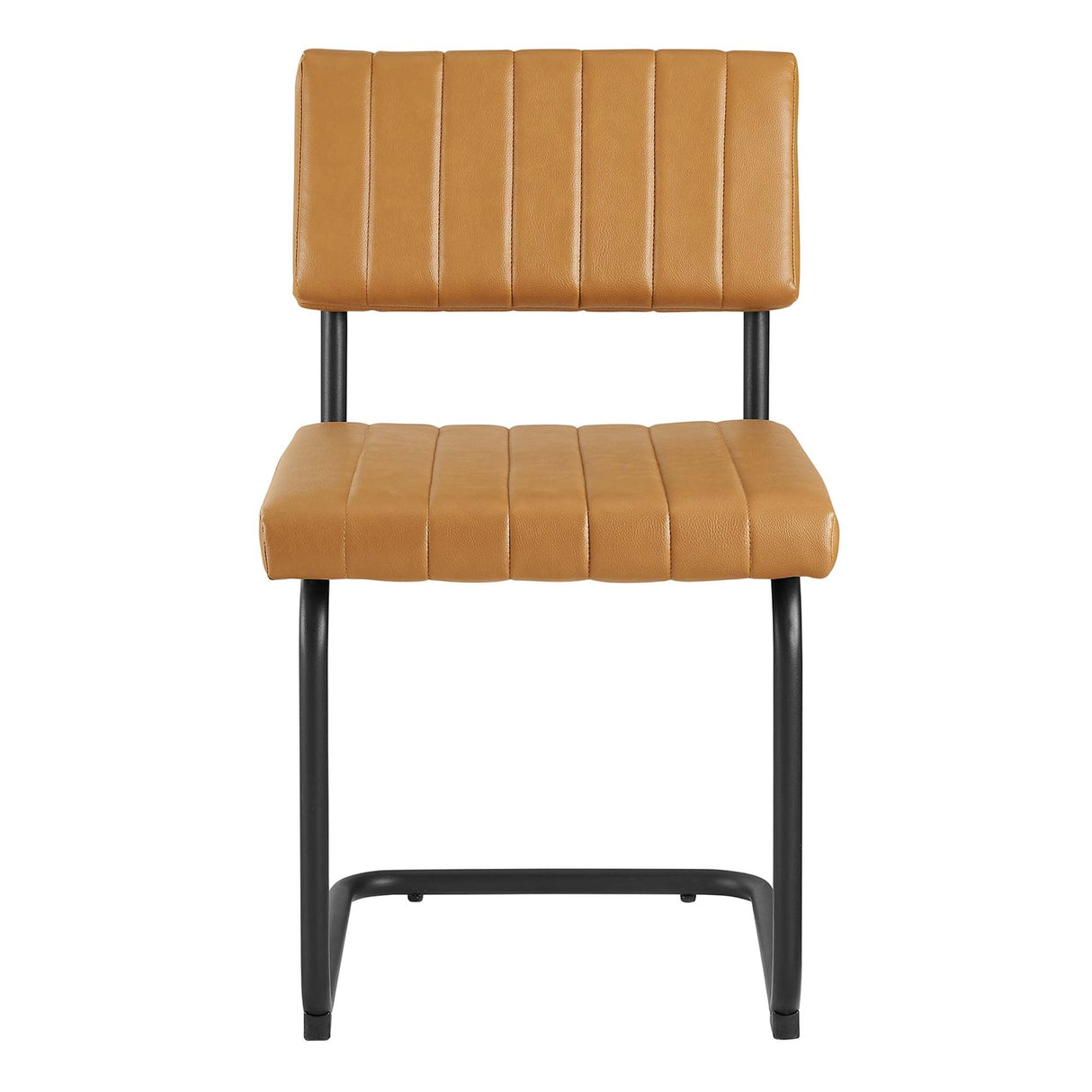 Parity Vegan Leather Dining Side Chairs Set of 2 by Modway