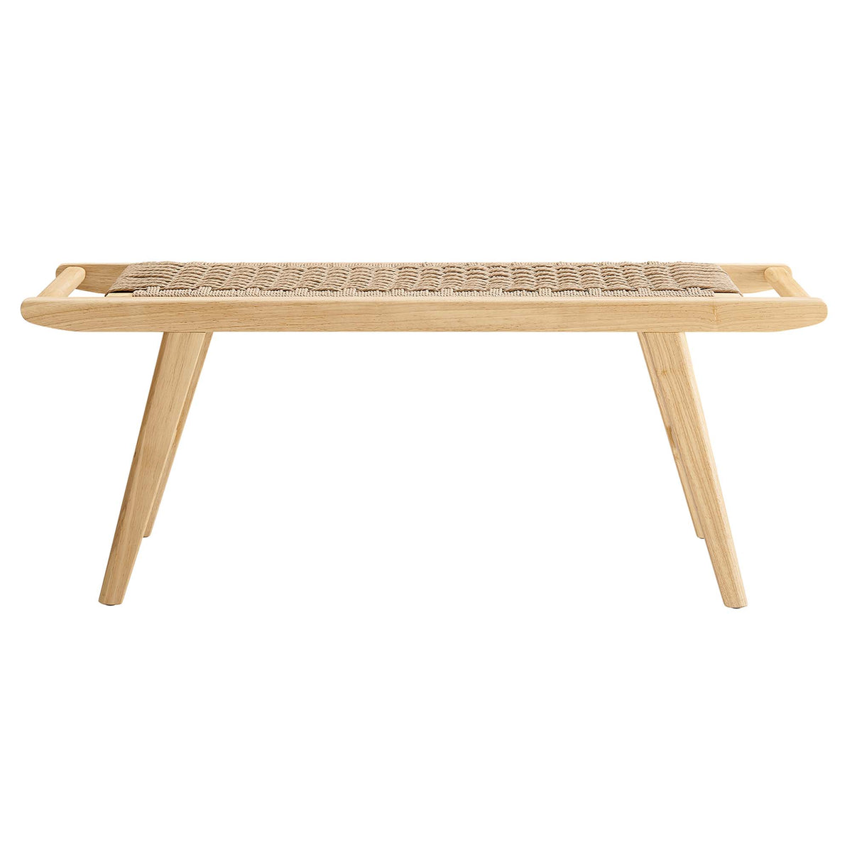 Saoirse 47" Wove Rope Wood Bench by Modway
