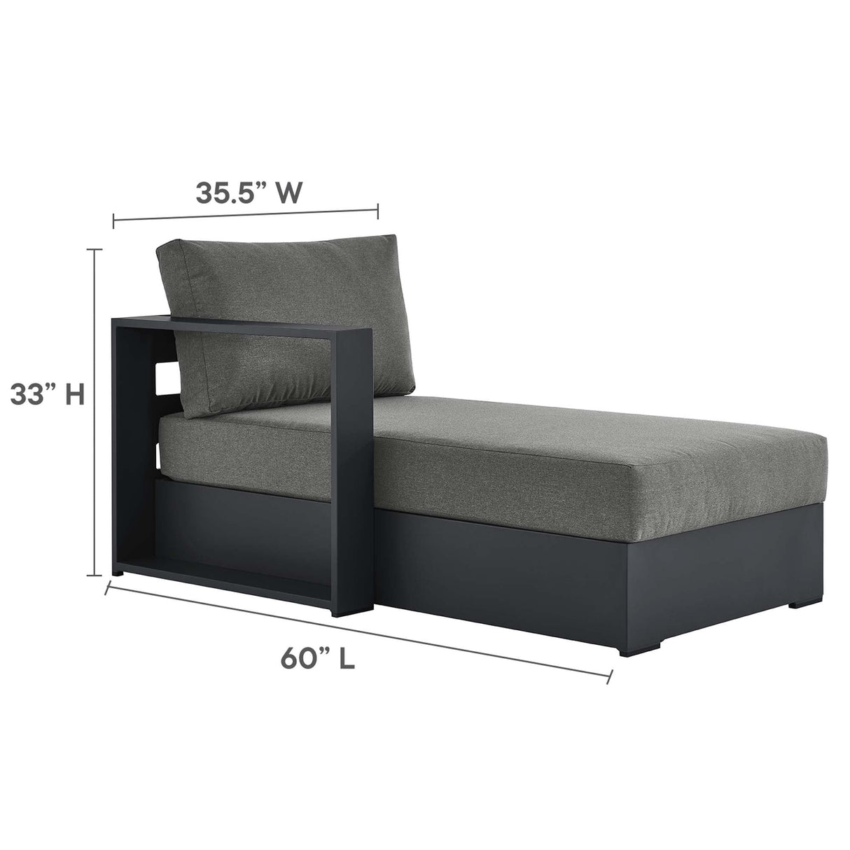 Tahoe 4-Piece Outdoor Patio Sectional Sofa Set by Modway