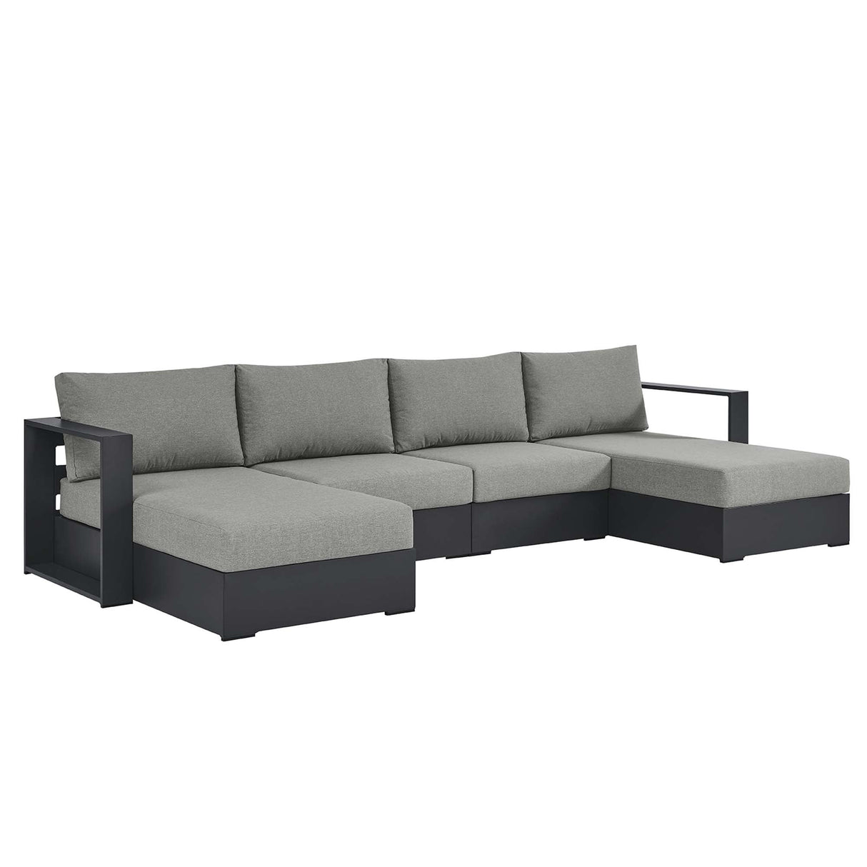 Tahoe 4-Piece Outdoor Patio Sectional Sofa Set by Modway