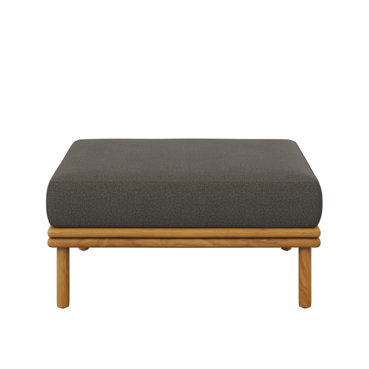 Wren Outdoor Patio Teak Wood Ottoman By Modway