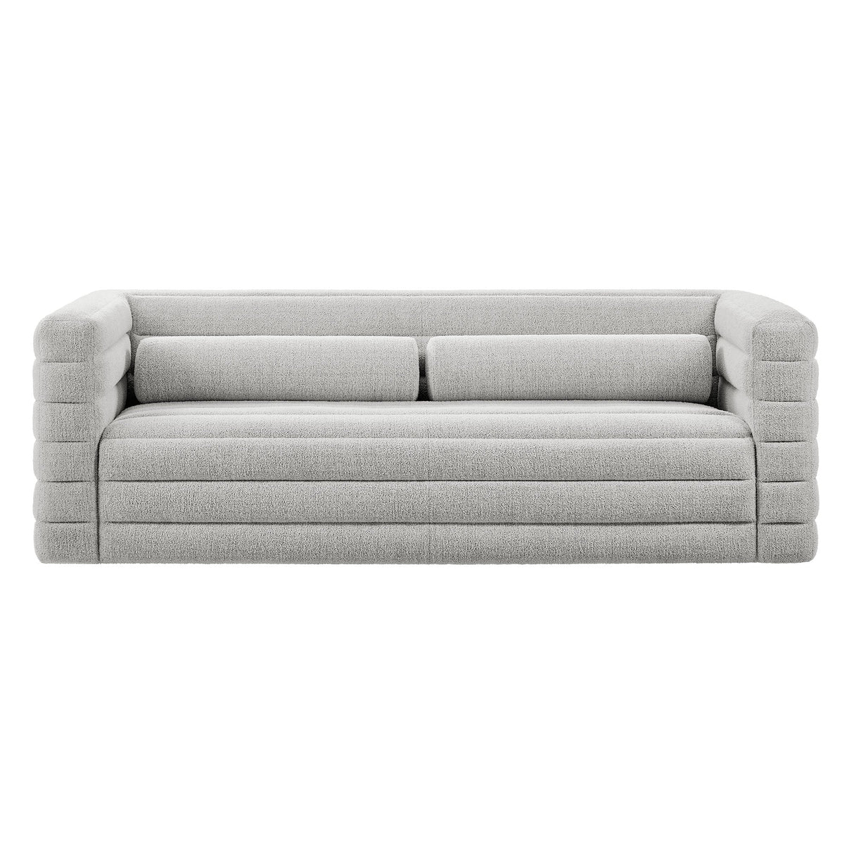 Relle Channel Tufted Boucle Upholstered Sofa by Modway