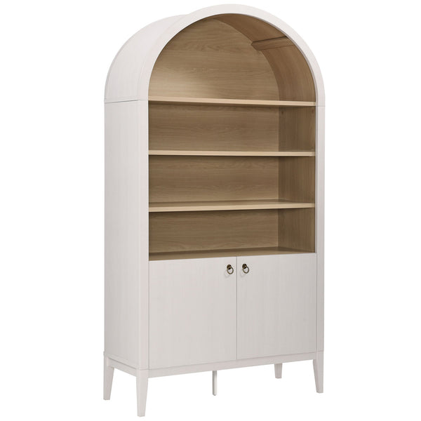 Nolan 74" Tall Wide Arched Storage Display Cabinet Bookshelf by Modway