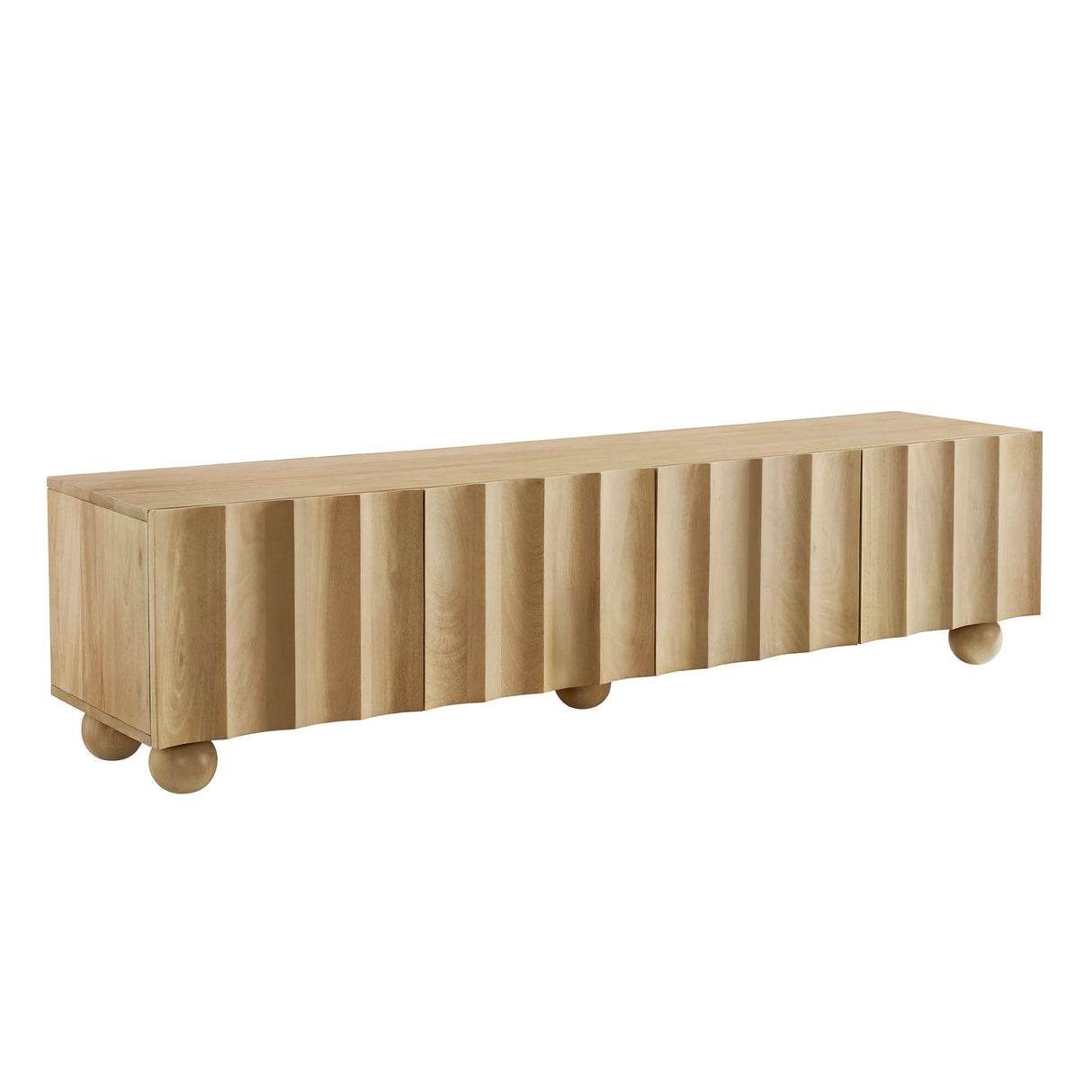 Sorren Scalloped 71" Wood TV Stand by Modway