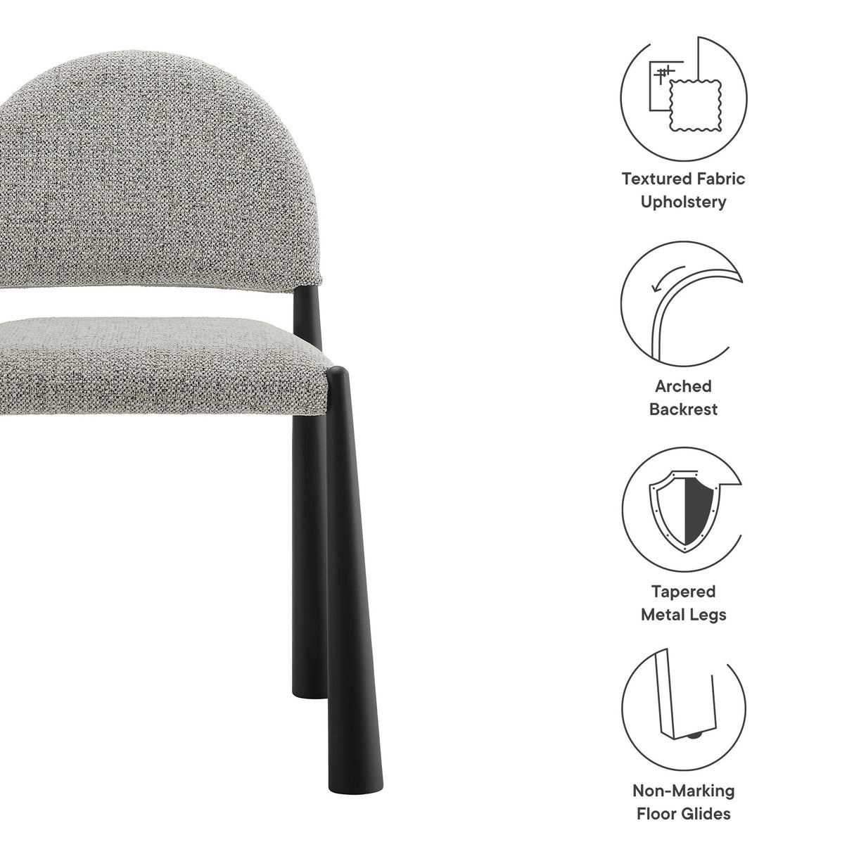 Hayley Upholstered Fabric Dining Side Chair by Modway